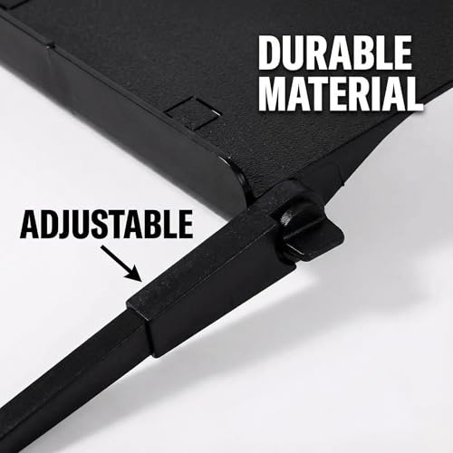TV Top Shelf Adjustable Bracket for Nex Playground - TV Top Shelf and Stand Organizer for Console, Camera and Apple TV Box, No Drill Easy Install, Safe for Kid, Black