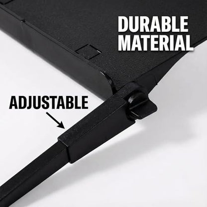 TV Top Shelf Adjustable Bracket for Nex Playground - TV Top Shelf and Stand Organizer for Console, Camera and Apple TV Box, No Drill Easy Install, Safe for Kid, Black
