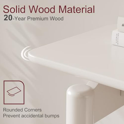 AQIMUELE Wood Console Table White Entryway Table, Thin Console Table, Sofa Tables for Living Room (47.2'') - color: White, size: 47.2"W x 11.8"D x 29.9"H