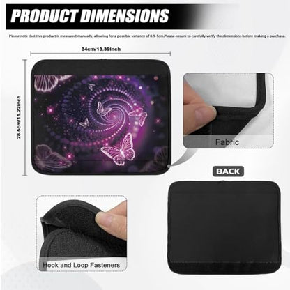Wheelchair Armrest CoversPink Butterfly PatternWheel Chair Accessories Adults 2 Pack Wheelchair Arm Pads for Office Transport Chair Pressure Relief - color: Pink Butterfly Pattern