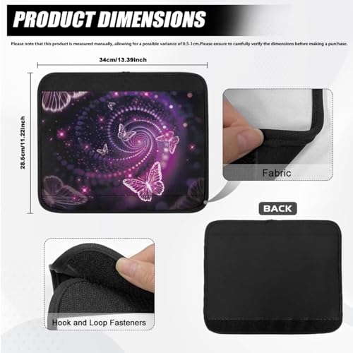 Wheelchair Armrest CoversPink Butterfly PatternWheel Chair Accessories Adults 2 Pack Wheelchair Arm Pads for Office Transport Chair Pressure Relief - color: Pink Butterfly Pattern