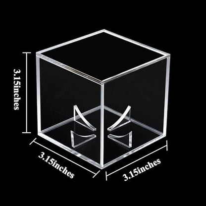 12 Pack Baseball Display Case UV Protected Acrylic Clear Baseball Holder Square Cube Ball Protector Memorabilia Autograph Display Box for Official Size Baseball - size: TWELVE PACK