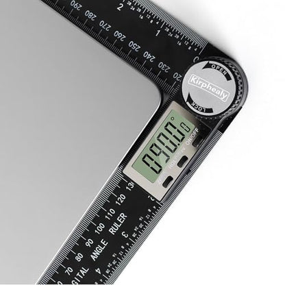 Digital Angle Finder Protractor, 7inch 200mm Angle Gauge Professional Measuring Tool, Third Generation Adjustable Angle Ruler, Quick Display for Carpentry Construction and Home Improvement