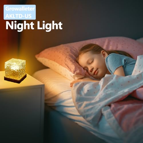 Ocean Wave Projector Light, 2 in 1 Northern Lights & Aurora Lamp, 16 Colors | Northern Lights Projector & Ocean Lamp: 16 RGB Colors, Remote Control, Smart Memory, Modern Cube Design, Plug-in, Ideal Gift