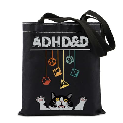 TIIMG Video Game Gift Cat RPG Game Player Cat Lover Gamer Tote Bag