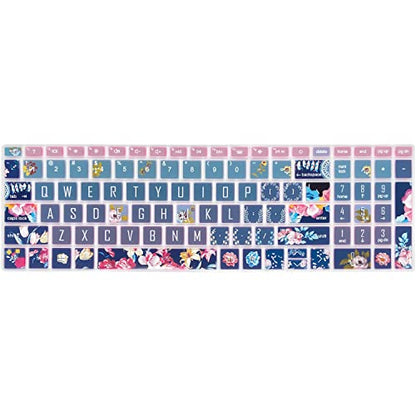 Keyboard Cover for 15.6 HP Laptop 15-fc 15-fd 15t-fd 15z-fc Series, HP Pavilion 15-eg 15t-eg 15-eh 15-er, 17z-ca 17-cn 17-cp 17z-cp Series Red Flower - color: Red Flower