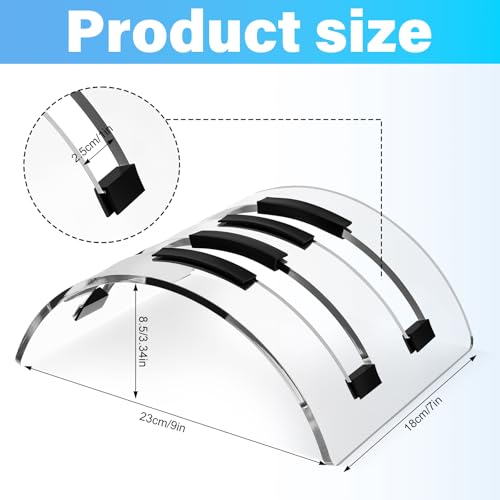 Vertical Dual Laptop Stand Acrylic Desktop Notebook Dock Invisible Vertical Laptop Holder for Desk Office Home Supplies Space Saving Organizer