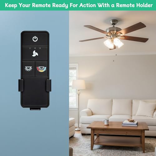 TX028C-S Ceiling Fan Remote Wall Mount Holder for Hampton Bay | Suitable for Home Decorators Collection Remote A25-TX028C-S, KUJCE10318/TR222A, KUJCE10316, TX028/TX028C - Holder Only