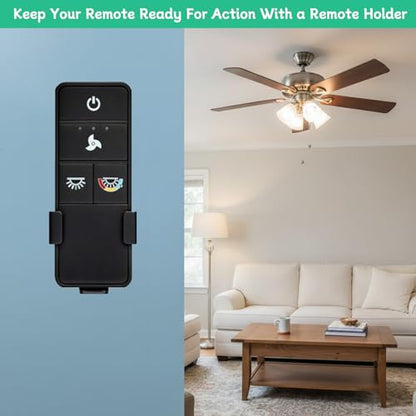 TX028C-S Ceiling Fan Remote Wall Mount Holder for Hampton Bay | Suitable for Home Decorators Collection Remote A25-TX028C-S, KUJCE10318/TR222A, KUJCE10316, TX028/TX028C - Holder Only
