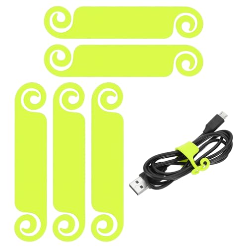 PATIKIL Cable Tags Flexible Cable Management Labels Cord Identification Tags, Wire Cord Markers for USB Computer Phone Charger Power - 20Pcs (Fluorescent Green) - color: Fluorescent Green