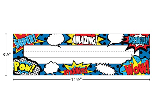 Teacher Created Resources Superhero Flat Name Plates (5588)