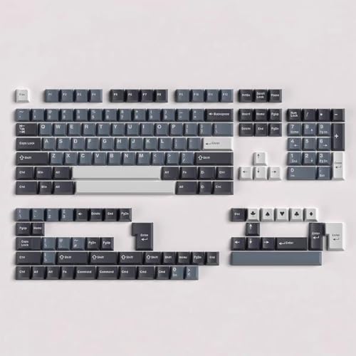 Sumgsn Apollo Keycaps 163 Keys Doubleshot Keycaps Cherry Profile Custom Keyboard Key caps Set Fit for 61/64/87/104/108 Cherry Mx Switches ISO ANSI Layout Alice Keyboard Mechanical Keyboards - color: Apollo Keycaps