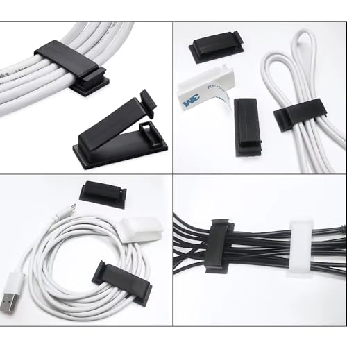 315-Piece Cable Organizer Kit with Clips, Sleeves, Zip Ties and Adhesive Holders for Desk, Home Office and Car Wire Management