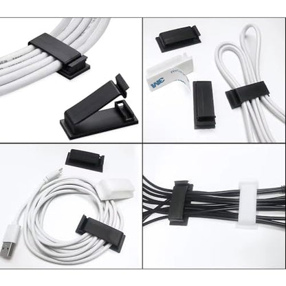 315-Piece Cable Organizer Kit with Clips, Sleeves, Zip Ties and Adhesive Holders for Desk, Home Office and Car Wire Management