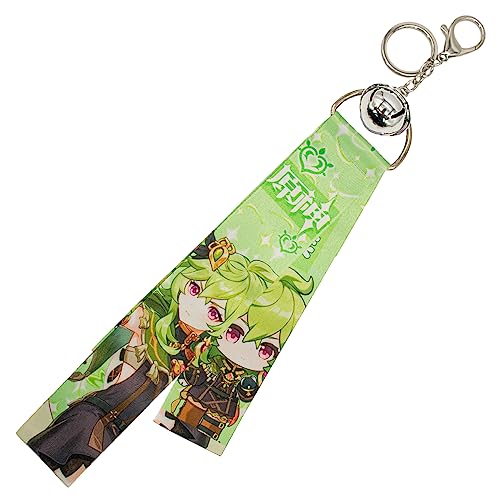Impact Videogame Colorful Lanyard Keychains Stickers - color: Collei Dendro
