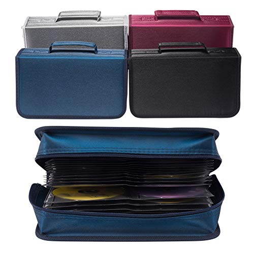 Capacity CD/DVD case Wallet, Storage,Holder,Booklet (128 Black) - color: 128 Black