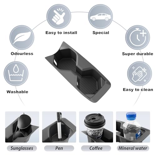 SKTU 2025 2026 Camry Cup Holder for 2025 2026 Toyota Camry (LE/SE/Nightshade/XLE/XSE) Central Control Cup Holder Toyota Camry 2025 2026 Accessories Durable Rubber Cup Pad - color: 2025 2026 Camry Cup Holder