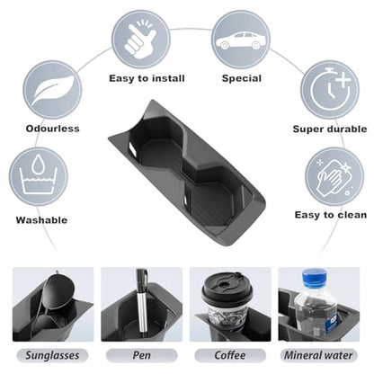 SKTU 2025 2026 Camry Cup Holder for 2025 2026 Toyota Camry (LE/SE/Nightshade/XLE/XSE) Central Control Cup Holder Toyota Camry 2025 2026 Accessories Durable Rubber Cup Pad - color: 2025 2026 Camry Cup Holder