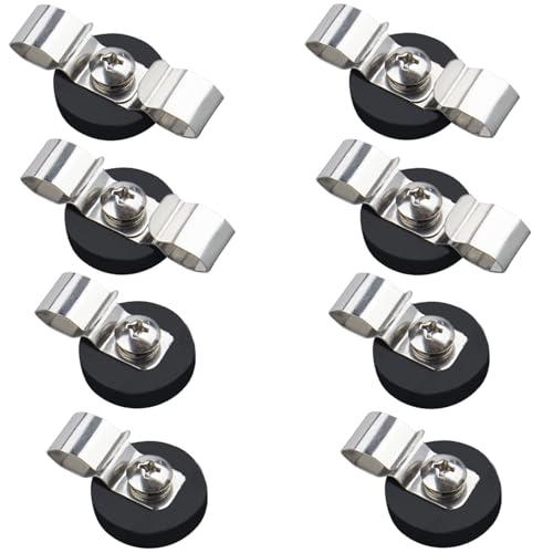 Heavy Duty Magnetic Cable Clips, Anti-Scratch Magnetic Cord Organizers, Anti-Slip Cable Clips Strong Magnet Cord Holder, Wire Holders for RV, Car, Garage, Office, Patio, Shelves 8 PCS - size: 22mm-4single+4doubble