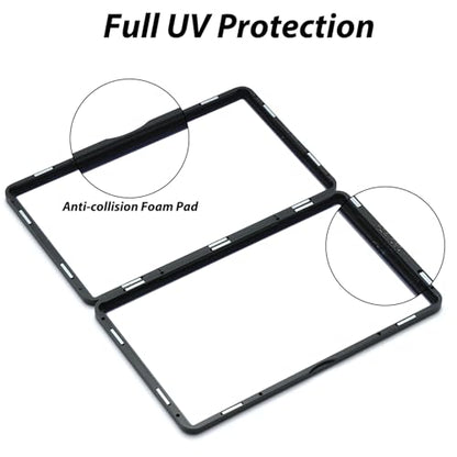 ZINHO Graded Card Case Magnetic Aluminum Alloy Slab Protector Display Case Fits 35PT PSA/CGC/CSG Cards, UV Protection (Black) - color: Black, style: PSA Card Case