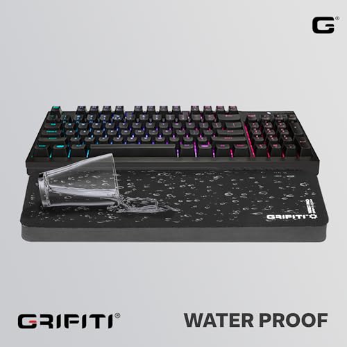 Grifiti Fat Wrist Pad 17 in Black is a 4 Inch Wide Wrist Rest for Standard Keyboards and Mechanical Keyboards New Materials - color: Black, size: 17” x 4” x 0.75”