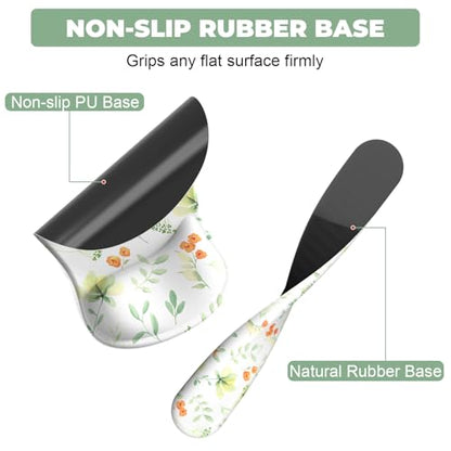 AKIT 3-in-1 Ergonomic Mouse Pad with Wrist Support & Keyboard Wrist Rest Set, Premium Memory Foam Mousepad with Coaster, Pain Relief for Office, Home, Gaming - [Anti-Slip & Breathable Lycra], Flower - color: Flower