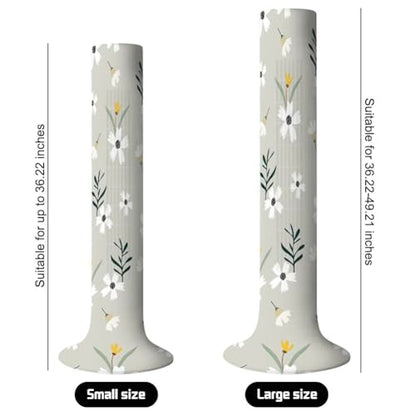 Daisy Pattern Tower Fan Stand Cover - Dust-Proof Protective Sleeve for 37-49 Inch Vertical Fan - color: Daisy, size: Large