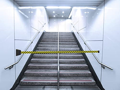 Crowd Control Warehouse - CCW Series WMB-220 Magnetic Wall Mount Retractable Belt Barrier - 15 Foot, Caution Do Not Enter Belt with Black ABS Case, Crowd Control Barriers - color: Caution Do Not Enter Belt with Black ABS Case, size: 15 foot belt