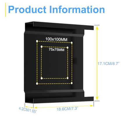 Mini PC Mount for Lenovo ThinkCentre Mounting Bracket Wall VESA and Under Desk Mount for Lenovo ThinkCentre Tiny Desktops M600 M700 M710Q M715q M720Q M800z M900 M910Q Mini Desktop Bracket