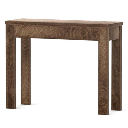 Armocity Console Table, Small Farmhouse Wood Entryway Table, Narrow Sofa Tables Behind Couch, Entry Table for Entrance, Hallway, Living Room, 32", Cracked Oak - color: Cracked Oak, size: 32"