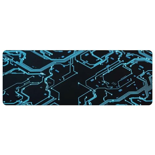 Leather Minimalist Desk Pad, Colorful Art Mouse Pad Large Computer Keyboard Gaming Mousepad Waterproof Desktop Protector & Cover, Decorative PU Leather Laptop Mouse Mat Home Decor 10 x 25.6 inch C57 - color: colorful-11