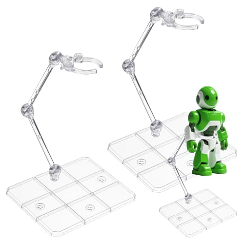 CIATBYYJ 2Pcs Action Figure Stand Assembly Action Figure Display Holder Base Universal Humanoid Model Support Display Stand