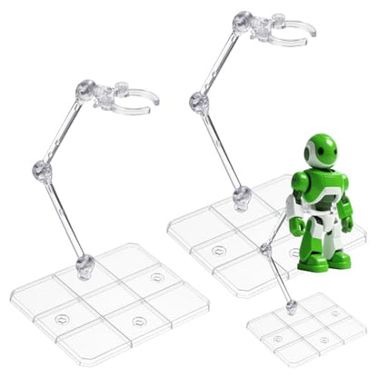 CIATBYYJ 2Pcs Action Figure Stand Assembly Action Figure Display Holder Base Universal Humanoid Model Support Display Stand