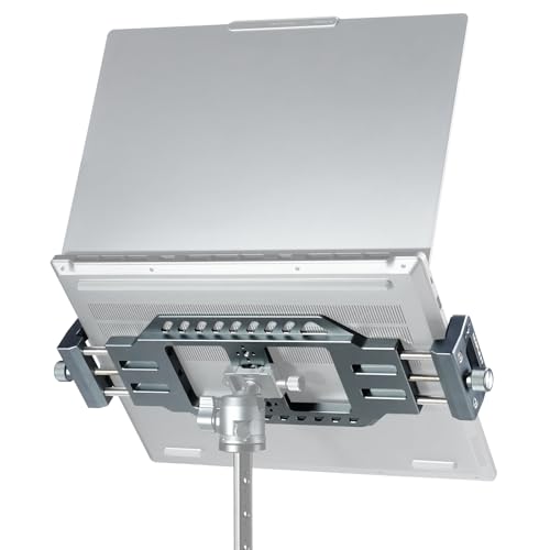 Laptop Stand for Tripods, Aluminum Construction, 1/4" and 3/8 Ports, Arca-Swiss Quick Release System, Anti-Slip Heat Display, Studio Live, Media Production, Outdoor Laptop Fixed Scenes