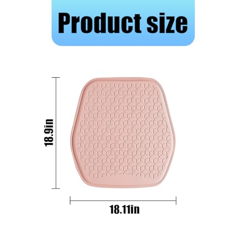 Zpana Gel Car Seat Cushion, Non-Slip & Comfortable Automotive Chair Protector Pad for Driving, Breathable Vehicle Interior Mat Cover Accessories, Universal for SUV Sedan Truck (Pink) - color: Pink