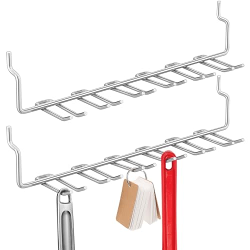 PRETYZOOM 2Pcs Multi-Prong Pegboard Accessories Organizer Kit, Tool Storage Hooks for Workshop Various Tools Home, Garage, Craft Hanger System Organization Wall Attachments