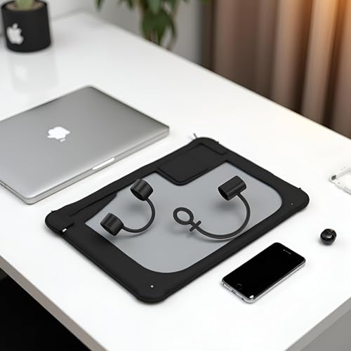 2 Pcs Black Silicone Anti Lost Cover Protections Sleeve Case Cable Converter Holder Strap Tether for Various Charging Adapters Charging Cable Adapter Keeper/Holder