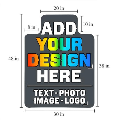 Custom Gaming Chair Mat, Personalized Office Chair Mats with Your Text Photo Image Logo, Customized Desk Chair Mats 30 x 48 in, Multi-Purpose Chair Carpet for Office Home, Darkgray - color: Darkgray, size: 30"x 48"