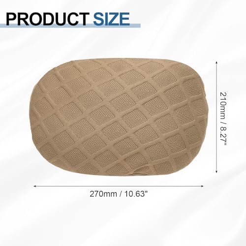 uxcell Office Chair Pillow Cover, Office Chair Headrest Attachment Mesh Removable Headrest Protector for Home Desk Computer Chairs, Khaki - color: Khaki