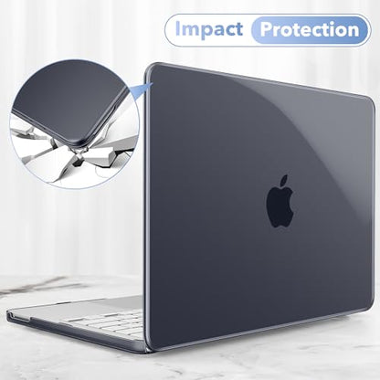May Chen for MacBook Neo 13 inch Liquid Retina Display ((2026 Release A3404), Slim & Lightweight Protective Case with Screen Protector&Keyboard Cover&Dust Plug, Crystal Black - color: Crystal Black
