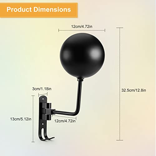 PAHTTO Motorcycle Helmet Rack 2 PCS, Helmet Holder Wall Mount 180 Degree Rotation Helmet Hanger with Double Hook for Coats, Caps, Hats, Motorcycle Accessories - color: 2-PACK