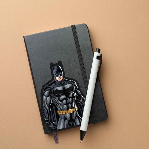 DC Comics Batman Adhesive Vinyl Decal - Striking Batman Sticker for Car, Window, Water Bottle or Laptop - color: Black/Blue