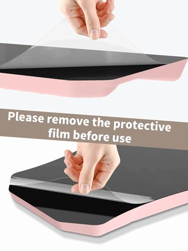 3-in-1 Ergonomic Keyboard Stand with Wrist Rest & Mouse Pad Set, Comfy Keyboard Riser Holder Soft Mousepad with Massage Design, Memory Foam and Non-Slip PU Base for Pain Relief, Pink - color: Light Pink