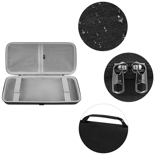 GEEKRIA 75% 84-Key Gaming Keyboard Case, Hard Shell Travel Carrying Bag, Compatible with Keychron K2 / K2 HE, Logitech POP Keys/MX Mechanical Mini, Aula F75 Pro / F75 75% (Extra Space) - size: Large