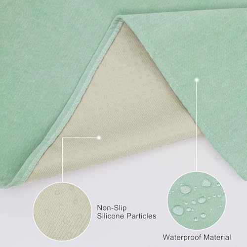 Couch Arm Covers Sofa Arm Covers Set of 2, Waterproof Couch Cover Armchair Cover for Recliner, Non Slip Sofa Headrest Covers Armrest Cover Couch Slipcover Protector, Green - color: Green