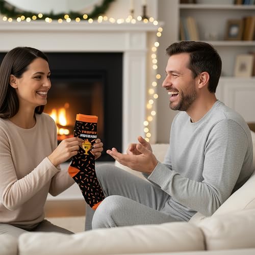 ZAGKOO Funny Socks for Men, Women - Stocking Stuffers for Men - color: Husband Sock 2