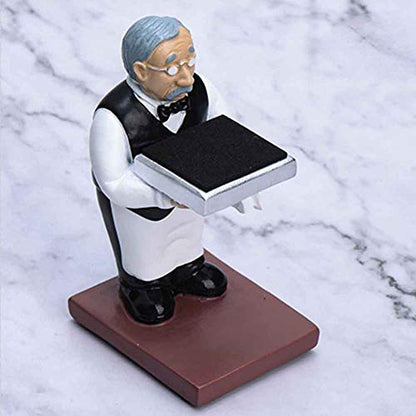 Pilarmuture Watch Display Stand Jewelry Organizer Astronaut/Old Housekeeper Handmade Watch Holder Resin Figurine Jewelry Watch Storage Rack Eyeglass Holder for Office Home Decoration - size: 1#old housekeeper