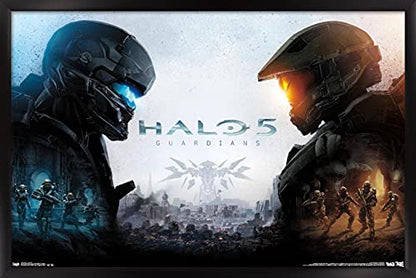 Trends International Halo 5 - Key Art Wall Poster, 22.4L x 14.7W, Black Framed Version - color: Black Framed Version, size: 22.4"L x 14.7"W
