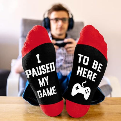 Gamers Gifts for Men, Boys - Gifts for Gamers - Gaming Socks, Stocking Stuffers for Men, Boyfriend, Son Gaming Novelty Socks - color: Gaming05