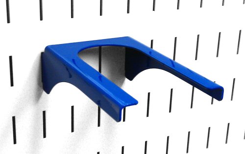 Wall Control 2in Slotted Metal Pegboard Hook, Blue, Heavy Duty, Rust Resistant, for Garage Tool Storage and Kitchen Organization - color: Blue